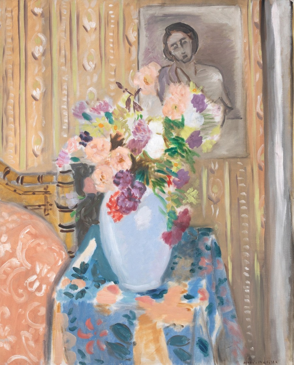 Fleurs Devant Un Portrait by Henri Matisse