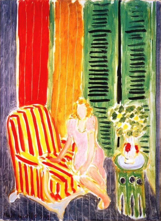 Girl in Pink in An Interior by Henri Matisse