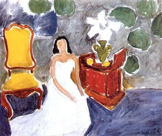 Girl on a White Dress by Henri Matisse