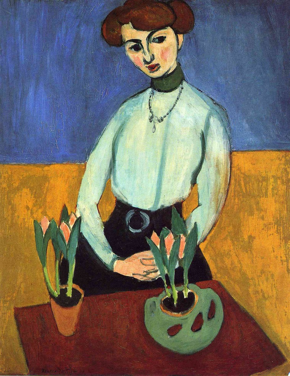 Girl with Tulips by Henri Matisse