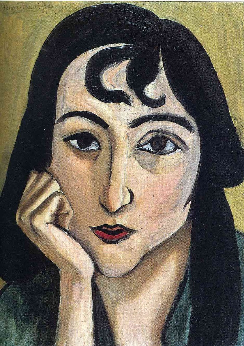 Head of Lorette with Curls by Henri Matisse