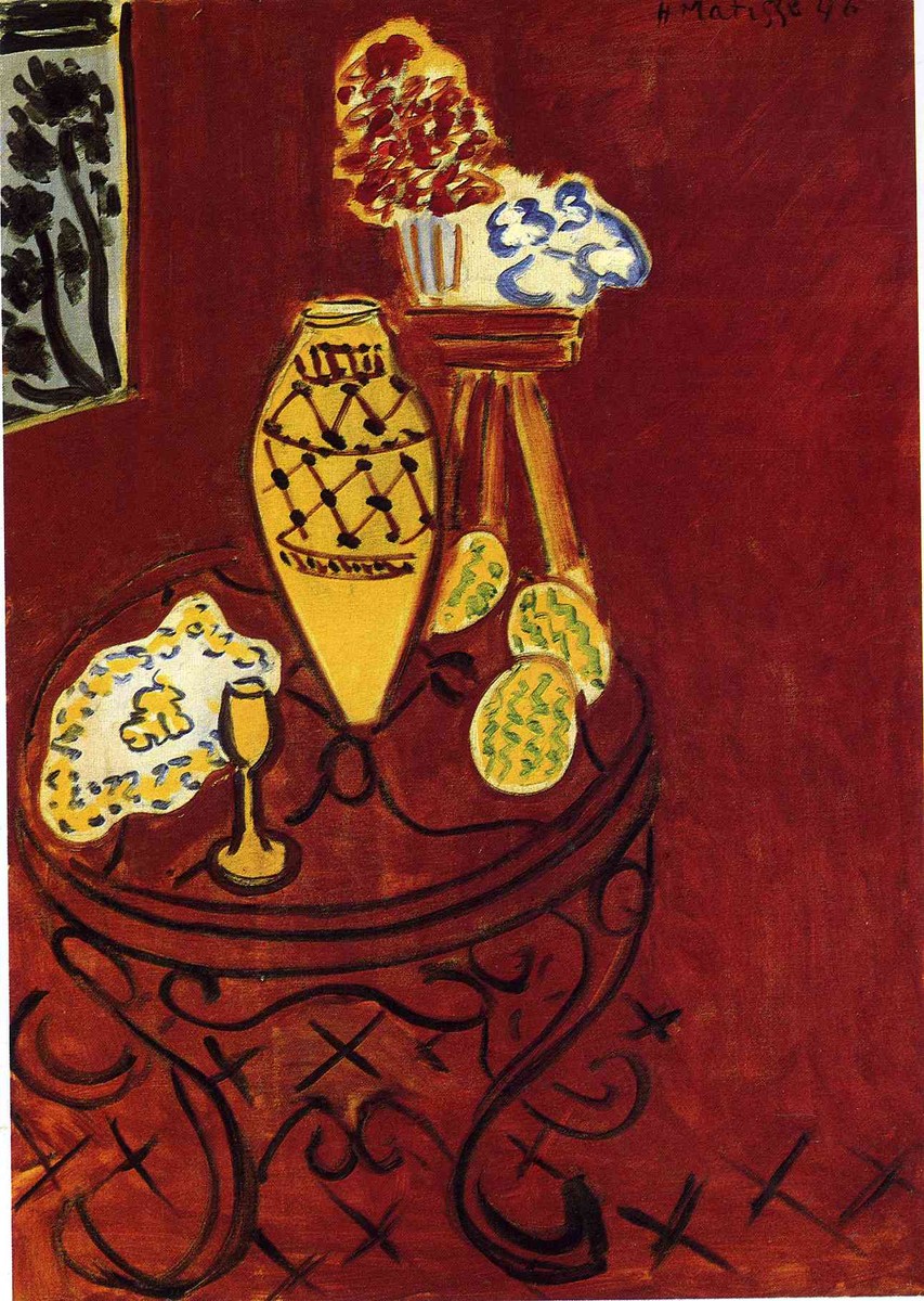 Interior in Venetian Red by Henri Matisse