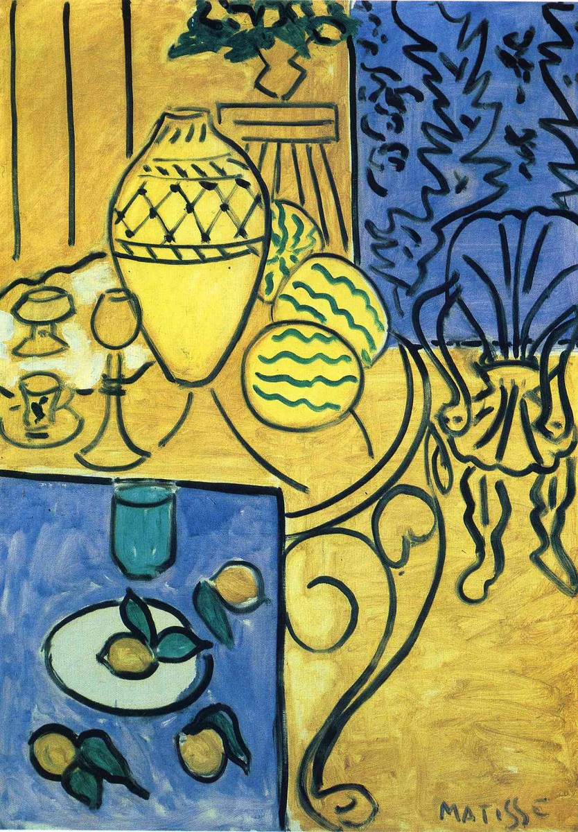 Interior in Yellow by Henri Matisse