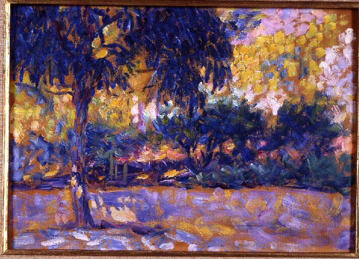 Landscape with eucalyptus trees and river. Trees in front of a river by Henri Matisse