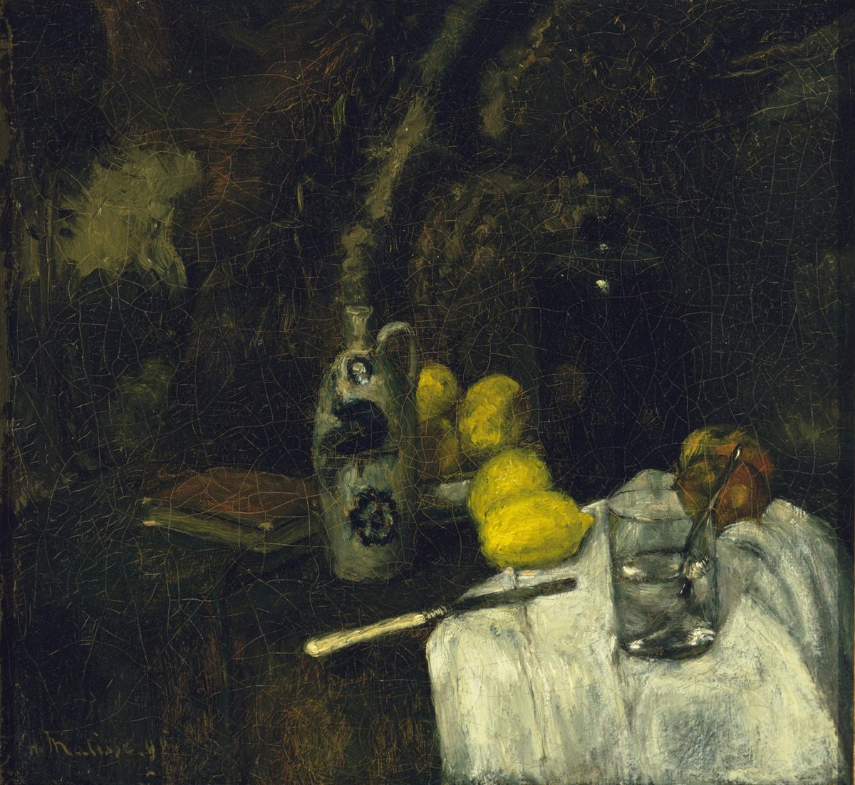 Lemons and Bottle of Dutch Gin by Henri Matisse