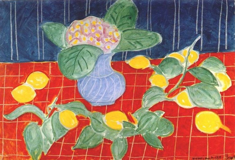 Lemons and Saxifrages by Henri Matisse