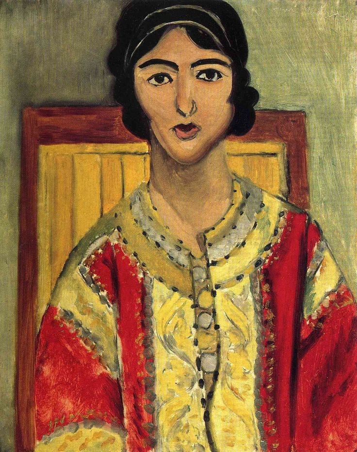 Lorette with a Red Dress by Henri Matisse