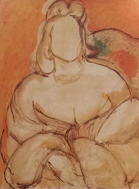 Michaela over Yellow Background by Henri Matisse