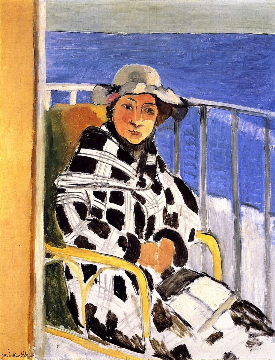 Mlle Matisse in a Scottish Plaid by Henri Matisse