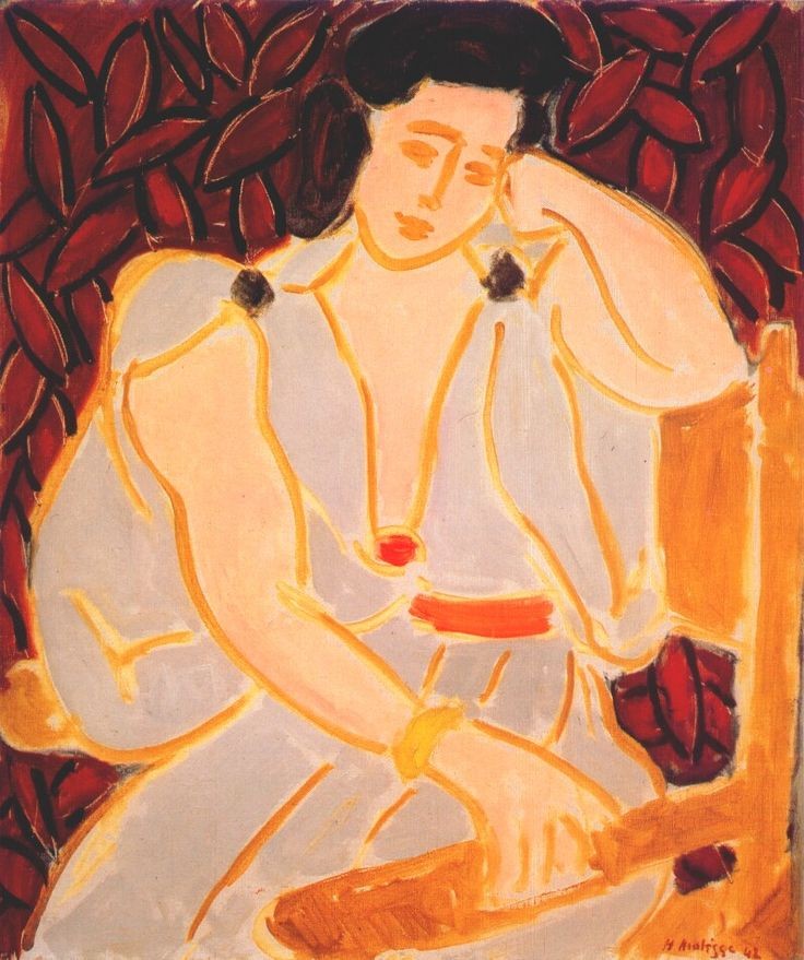 Monique in Gray Robe by Henri Matisse
