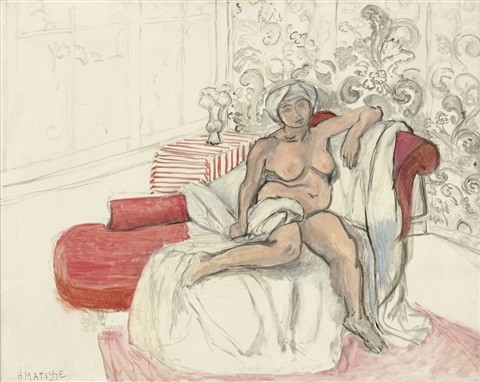 Nu Sur La Chaise Longue by Henri Matisse
