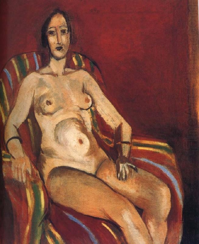 Nude in Front of a Red Background by Henri Matisse