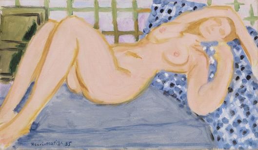 Nude on a Blue Couch by Henri Matisse