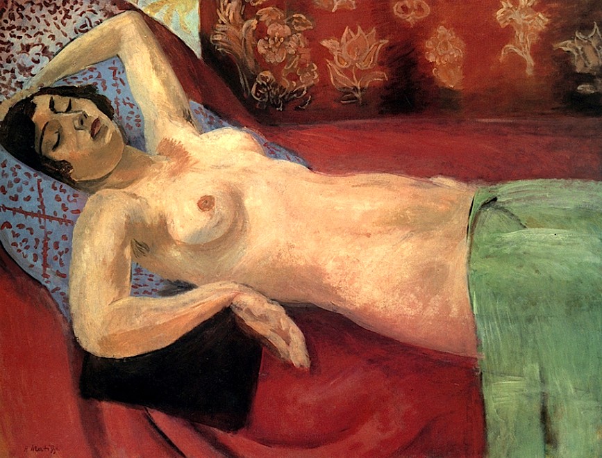 Nude With a Green Shawl by Henri Matisse