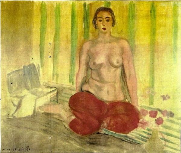 Odalisque in Red Pants by Henri Matisse