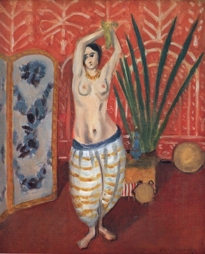Odalisque with a Green Plant and Screen by Henri Matisse