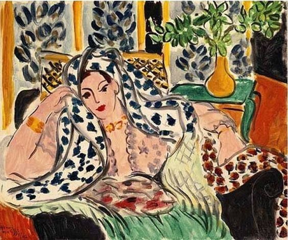 Odalisque with Black Armchair by Henri Matisse
