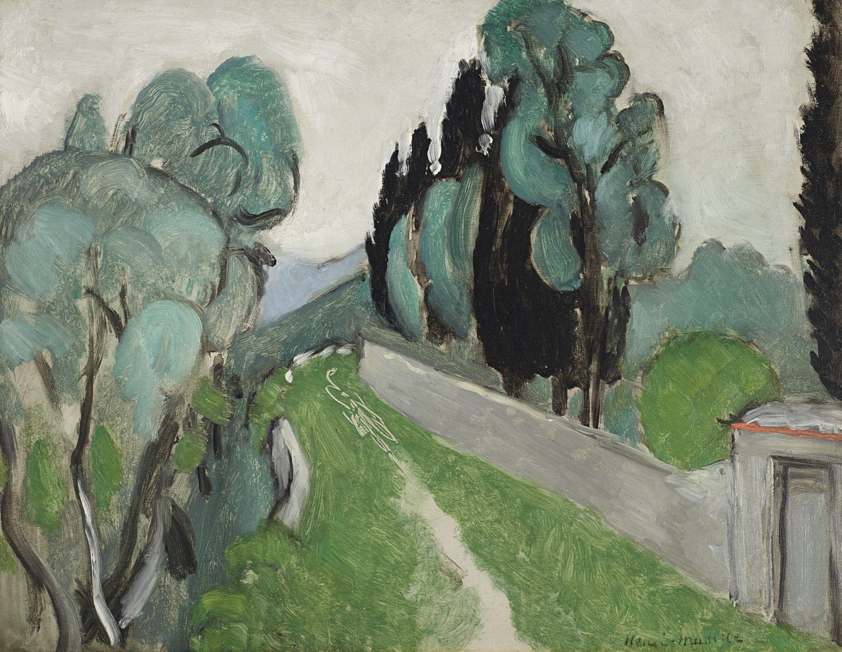 Paysage Avec Cypres Et Oliviers Aux Environs De Nice by Henri Matisse