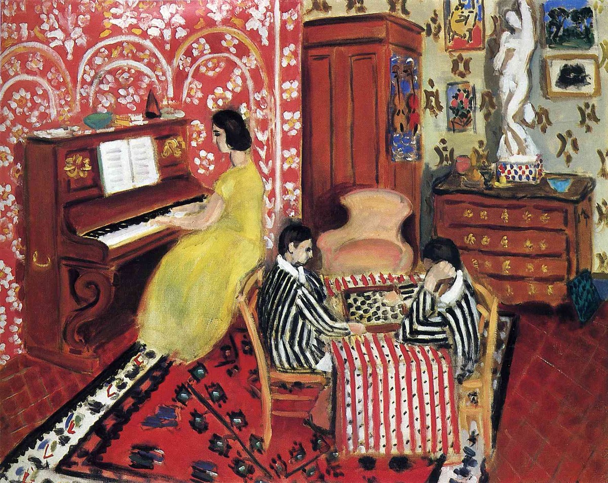 Pianist and Checker Players by Henri Matisse