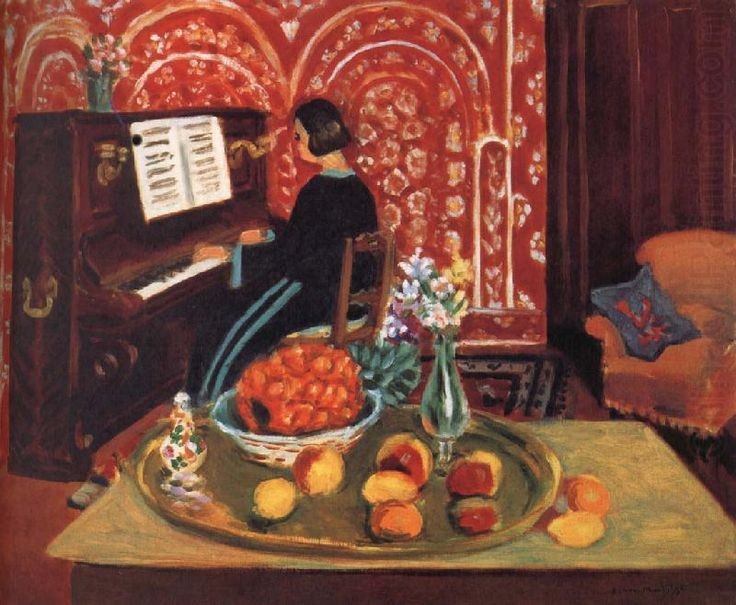 Piano Player and Still Life by Henri Matisse