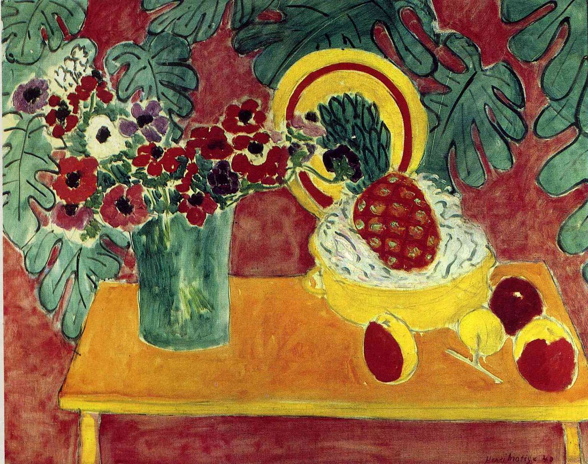 Pineapple and Anemones by Henri Matisse