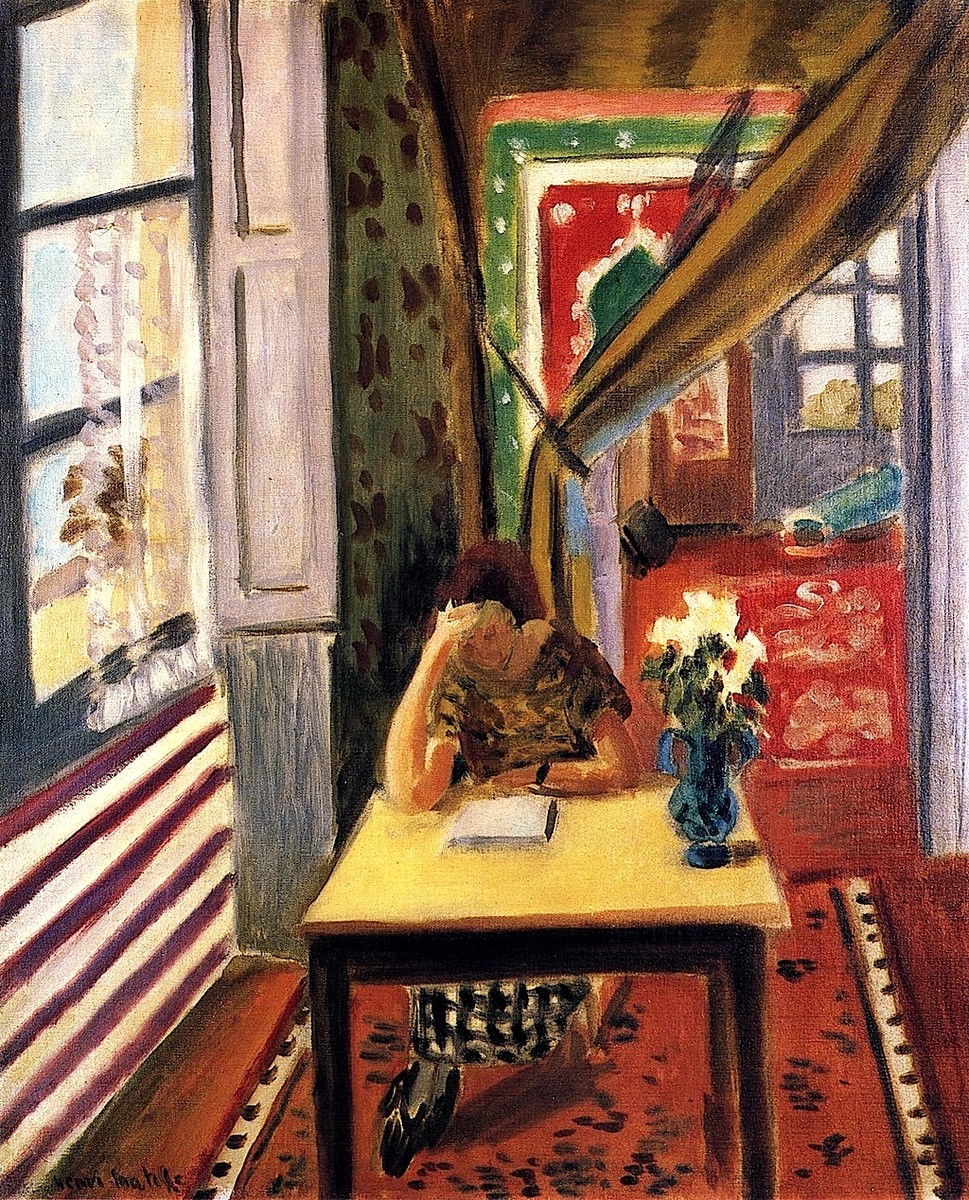 Reader Leaning Her Elbow on the Table by Henri Matisse