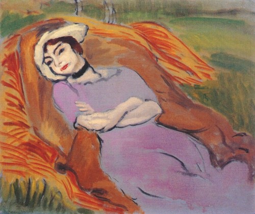 Reclining Woman in a Landscape (Marguerite) by Henri Matisse