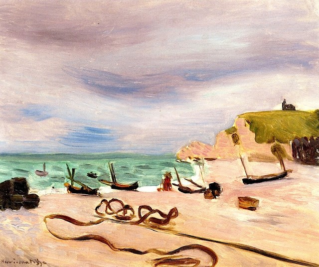 Ropes on the Beach at Etretat by Henri Matisse
