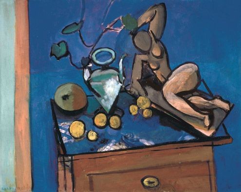 Sculpture and Vase of Ivy by Henri Matisse