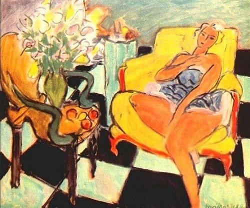 Seated Woman with Flower by Henri Matisse
