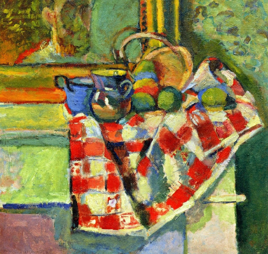 Still Life with a Checked Tablecloth by Henri Matisse