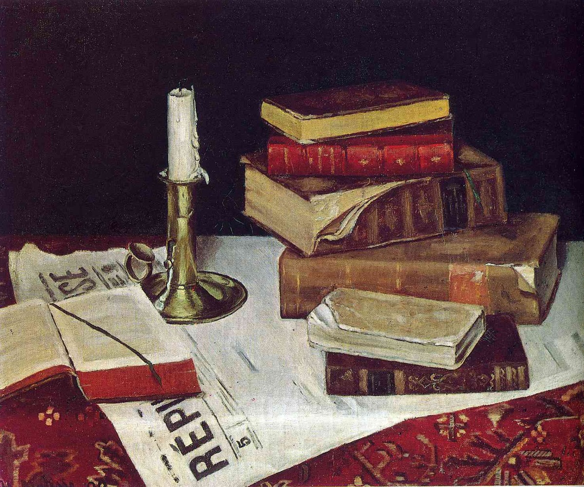 Still Life with Books and Candle by Henri Matisse