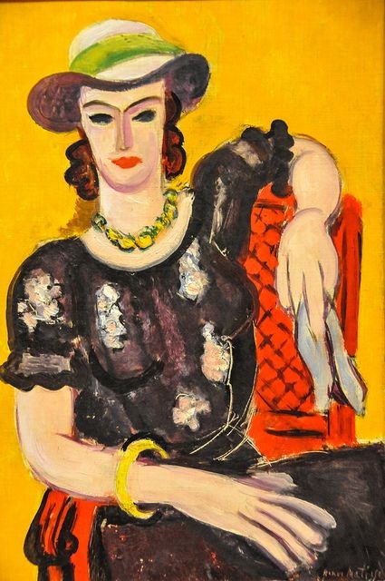 The Embroidered Dark Blouse by Henri Matisse