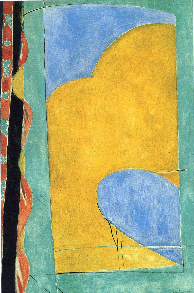 The Yellow Curtain by Henri Matisse