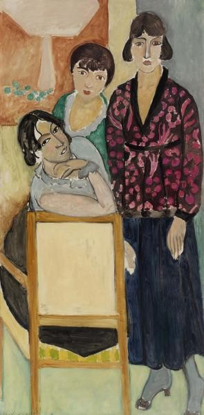 Three Sisters and The Rose Marble Table by Henri Matisse