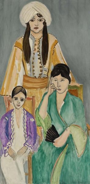 Three Sisters with Grey Background by Henri Matisse