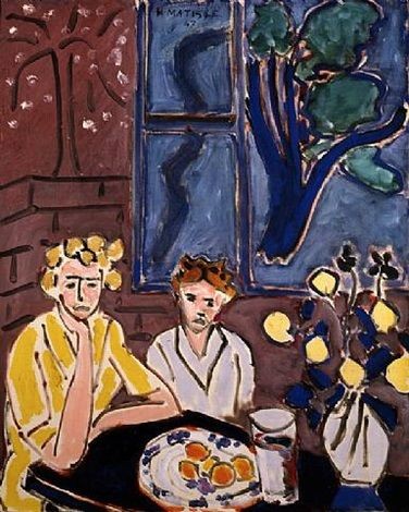 Two Girls, Blue Window by Henri Matisse