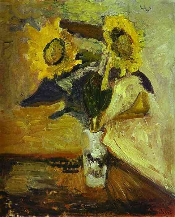 Vase of Sunflowers by Henri Matisse