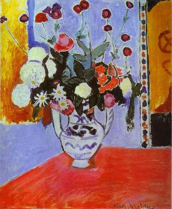 Vase with Two Handles (A Bunch of Flowers) by Henri Matisse
