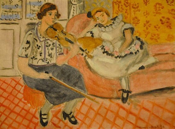 Violinist and Young Girl by Henri Matisse