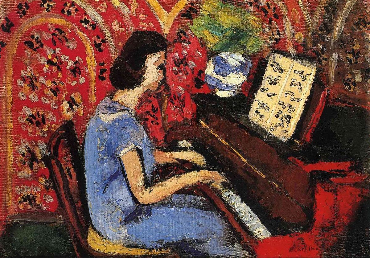 Woman at the Piano by Henri Matisse
