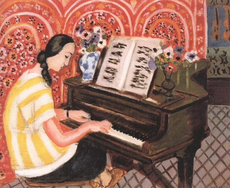 Woman at the Piano by Henri Matisse