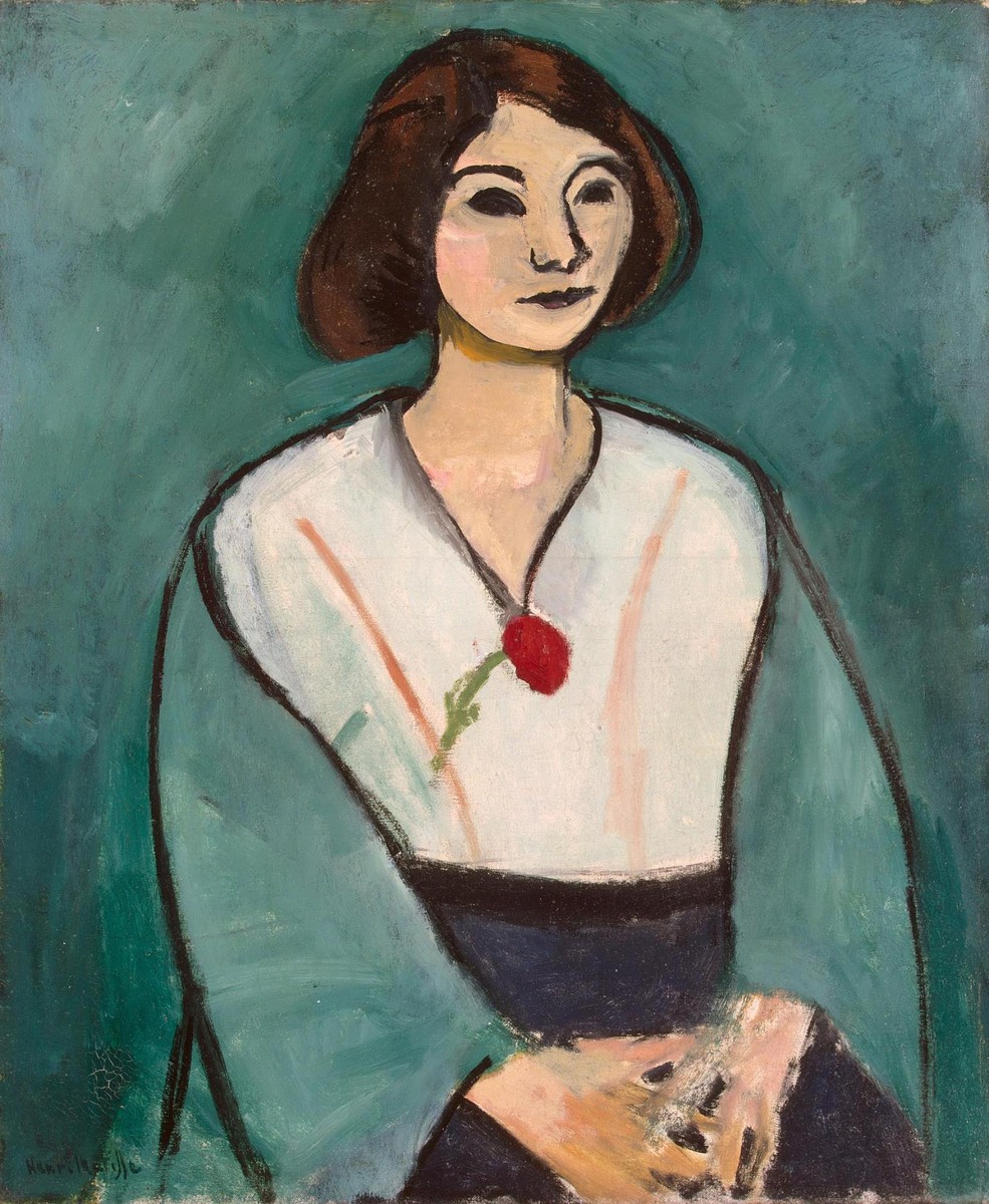 Woman in green by Henri Matisse