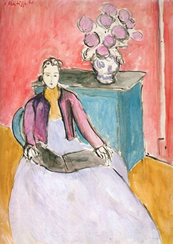 Woman in Pink Interior by Henri Matisse