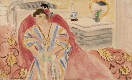 Woman on a Red Sofa by Henri Matisse