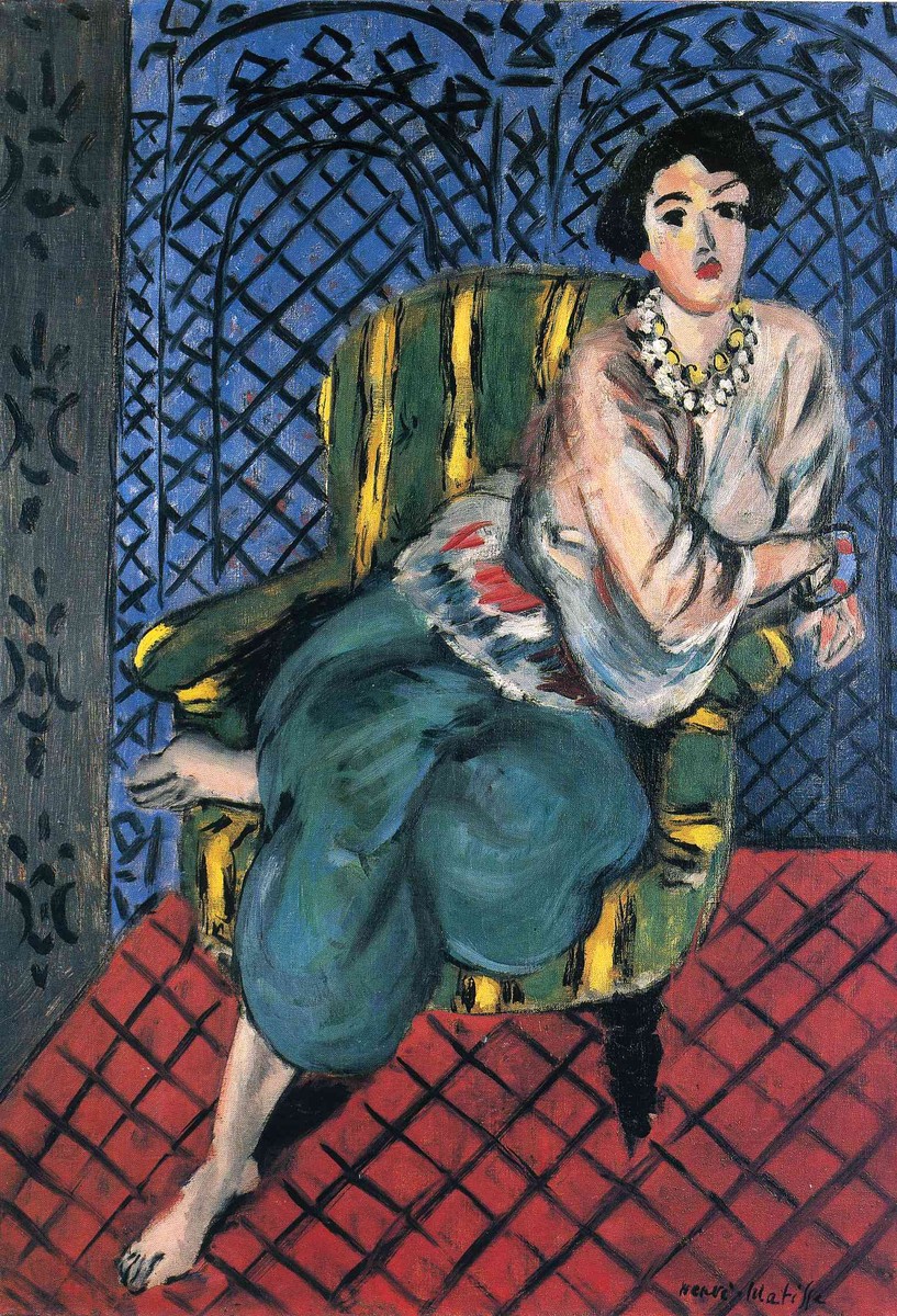 Woman sitting in a chair by Henri Matisse