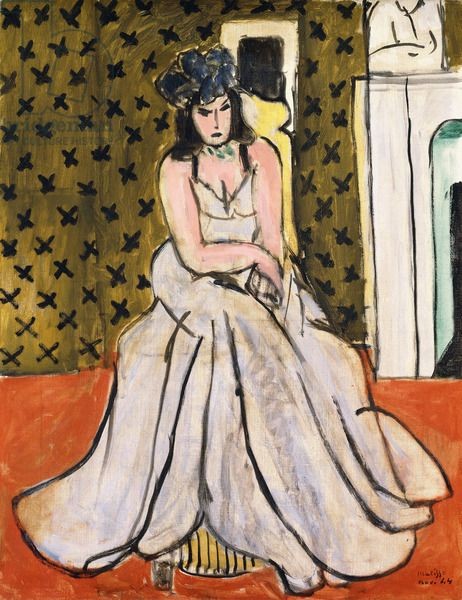 Woman with a Blue Hat by Henri Matisse