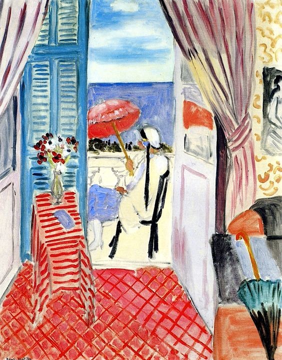 Woman with a Red Umbrella by Henri Matisse