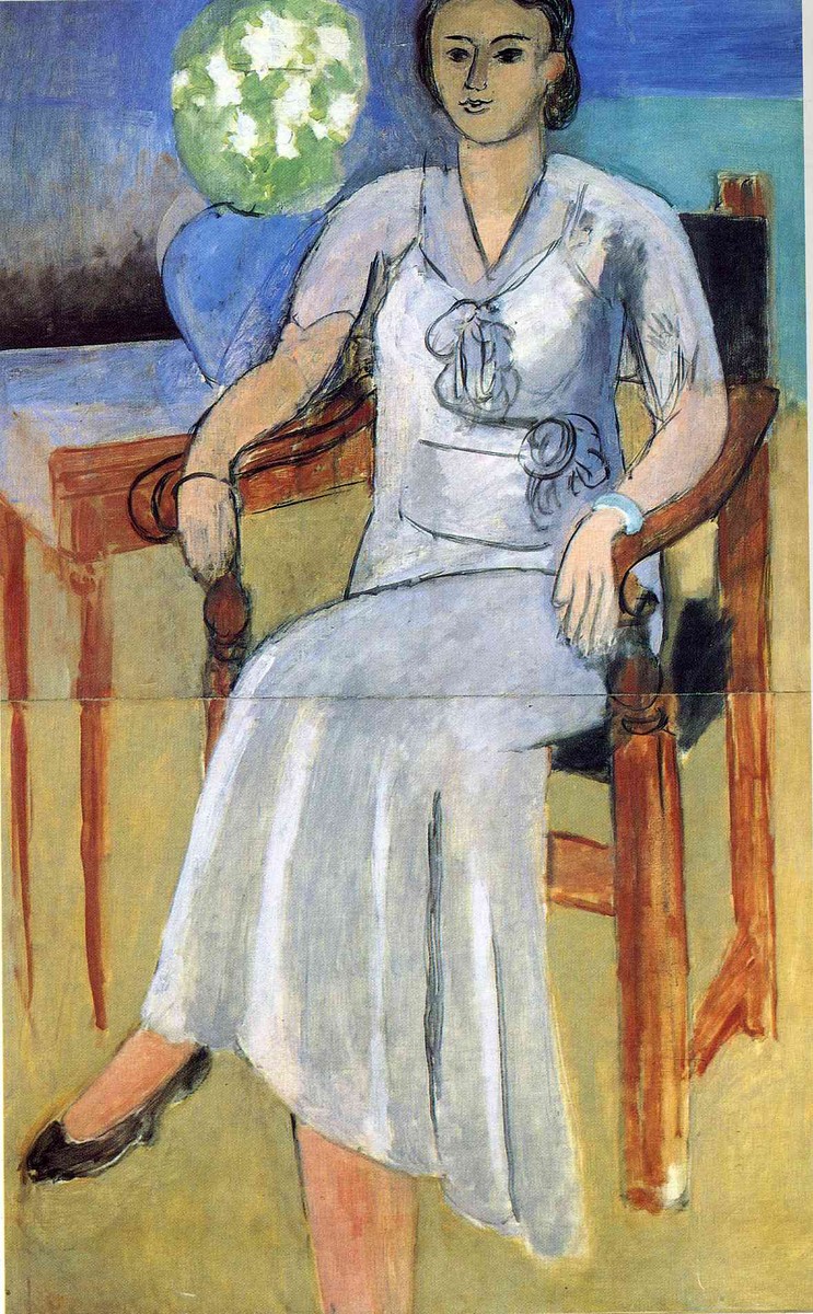 Woman with a White Dress by Henri Matisse