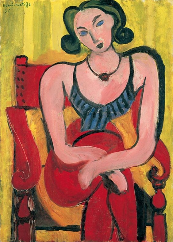 Woman with Blue Bodice by Henri Matisse